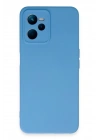 Mey İthalat®  Realme C35 Kılıf Nano içi Kadife Silikon - Mavi