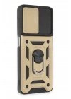 Mey İthalat®  Realme C35 Kılıf Pars Lens Yüzüklü Silikon - Gold