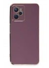 Mey İthalat®  Realme C35 Kılıf Volet Silikon - Mor
