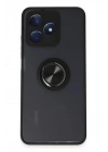 Mey İthalat®  Realme C53 Kılıf Montreal Yüzüklü Silikon Kapak - Siyah