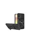 Mey İthalat®  Realme C53 Kılıf Pars Lens Yüzüklü Silikon - Siyah