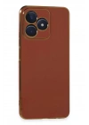 Mey İthalat®  Realme C53 Kılıf Volet Silikon - Kırmızı