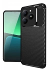 Mey İthalat®  Realme C61 Kılıf Auto Focus Karbon Kapak - Siyah