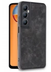 Mey İthalat®  Realme C65 Kılıf Aras Deri Kapak - Siyah