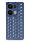 Mey İthalat®  Realme C65 Kılıf Petek Silikon Kapak - Lacivert