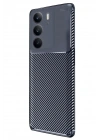 Mey İthalat®  Realme C75 4G Auto Focus Karbon Kapak - Lacivert