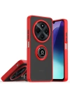 Mey İthalat®  Realme C75 4G Kılıf Montreal Yüzüklü Silikon Kapak - Kırmızı