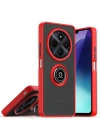 Mey İthalat®  Realme C75 4G Kılıf Montreal Yüzüklü Silikon Kapak - Kırmızı