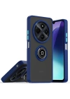 Mey İthalat®  Realme C75 4G Kılıf Montreal Yüzüklü Silikon Kapak - Lacivert