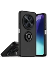Mey İthalat®  Realme C75 4G Kılıf Montreal Yüzüklü Silikon Kapak - Siyah