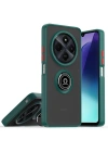 Mey İthalat®  Realme C75 4G Kılıf Montreal Yüzüklü Silikon Kapak - Yeşil