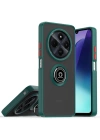 Mey İthalat®  Realme C75 4G Kılıf Montreal Yüzüklü Silikon Kapak - Yeşil