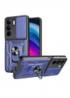 Mey İthalat®  Realme C75 4G Kılıf Pars Lens Yüzüklü Silikon - Lacivert