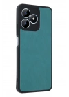 Mey İthalat®  Realme Note 50 4G Kılıf Aras Deri Kapak - Açık Yeşil