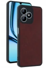 Mey İthalat®  Realme Note 50 4G Kılıf Aras Deri Kapak - Bordo