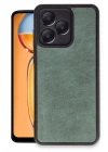 Mey İthalat®  Realme Note 50 4G Kılıf Aras Deri Kapak - Koyu Yeşil