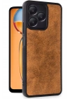 Mey İthalat®  Realme Note 50 4G Kılıf Aras Deri Kapak - Taba