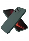 Mey İthalat®  Realme Note 50 4G Kılıf First Silikon - Koyu Yeşil