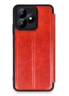 Mey İthalat®  Realme Note 50 4G Kılıf Flip Cover - Kırmızı