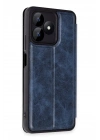 Mey İthalat®  Realme Note 50 4G Kılıf Flip Cover - Lacivert