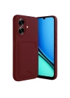 Mey İthalat®  Realme Note 60 Kelvin Kartvizitli Silikon - Bordo