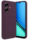 Mey İthalat®  Realme Note 60 Kelvin Kartvizitli Silikon - Derin Mor