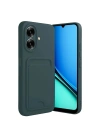 Mey İthalat®  Realme Note 60 Kelvin Kartvizitli Silikon - Koyu Yeşil