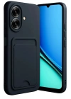 Mey İthalat®  Realme Note 60 Kelvin Kartvizitli Silikon - Siyah