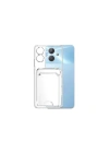 Mey İthalat®  Realme Note 60 Kılıf Kart Şeffaf Silikon - Şeffaf