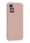 Mey İthalat®   Redmi 10 2022 Kılıf Nano içi Kadife Silikon - Pudra