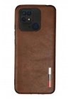 Mey İthalat®   Redmi 10C Kılıf Loop Deri Silikon - Kahverengi