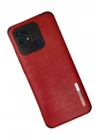 Mey İthalat®   Redmi 10C Kılıf Loop Deri Silikon - Kırmızı