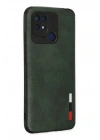 Mey İthalat®   Redmi 10C Kılıf Loop Deri Silikon - Yeşil
