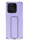 Mey İthalat®   Redmi 10C Kılıf Mega Standlı Silikon - Lila