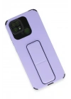 Mey İthalat®   Redmi 10C Kılıf Mega Standlı Silikon - Lila