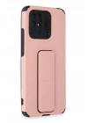 Mey İthalat®   Redmi 10C Kılıf Mega Standlı Silikon - Pudra