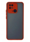 Mey İthalat®   Redmi 10C Kılıf Montreal Silikon Kapak - Kırmızı
