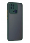 Mey İthalat®   Redmi 10C Kılıf Montreal Silikon Kapak - Yeşil