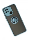 Mey İthalat®   Redmi 10C Kılıf Montreal Yüzüklü Silikon Kapak - Buz Mavi