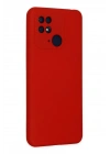 Mey İthalat®   Redmi 10C Kılıf Nano içi Kadife Silikon - Kırmızı