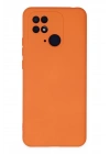 Mey İthalat®   Redmi 10C Kılıf Nano içi Kadife Silikon - Turuncu