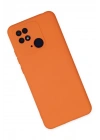 Mey İthalat®   Redmi 10C Kılıf Nano içi Kadife Silikon - Turuncu