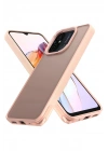 Mey İthalat®   Redmi 12C Kılıf Elegant Kapak - Pudra