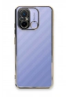 Mey İthalat®   Redmi 12C Kılıf  Lensli Silikon - Gold
