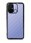 Mey İthalat®   Redmi 12C Kılıf  Lensli Silikon - Siyah
