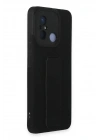 Mey İthalat®   Redmi 12C Kılıf Mega Standlı Silikon - Siyah