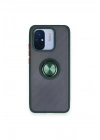Mey İthalat®   Redmi 12C Kılıf Montreal Yüzüklü Silikon Kapak - Yeşil