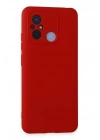 Mey İthalat®   Redmi 12C Kılıf Nano içi Kadife Silikon - Kırmızı