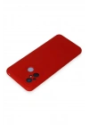 Mey İthalat®   Redmi 12C Kılıf Nano içi Kadife Silikon - Kırmızı