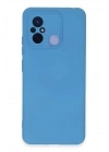 Mey İthalat®   Redmi 12C Kılıf Nano içi Kadife Silikon - Mavi